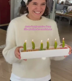 Bougies d'anniversaire cornichons
