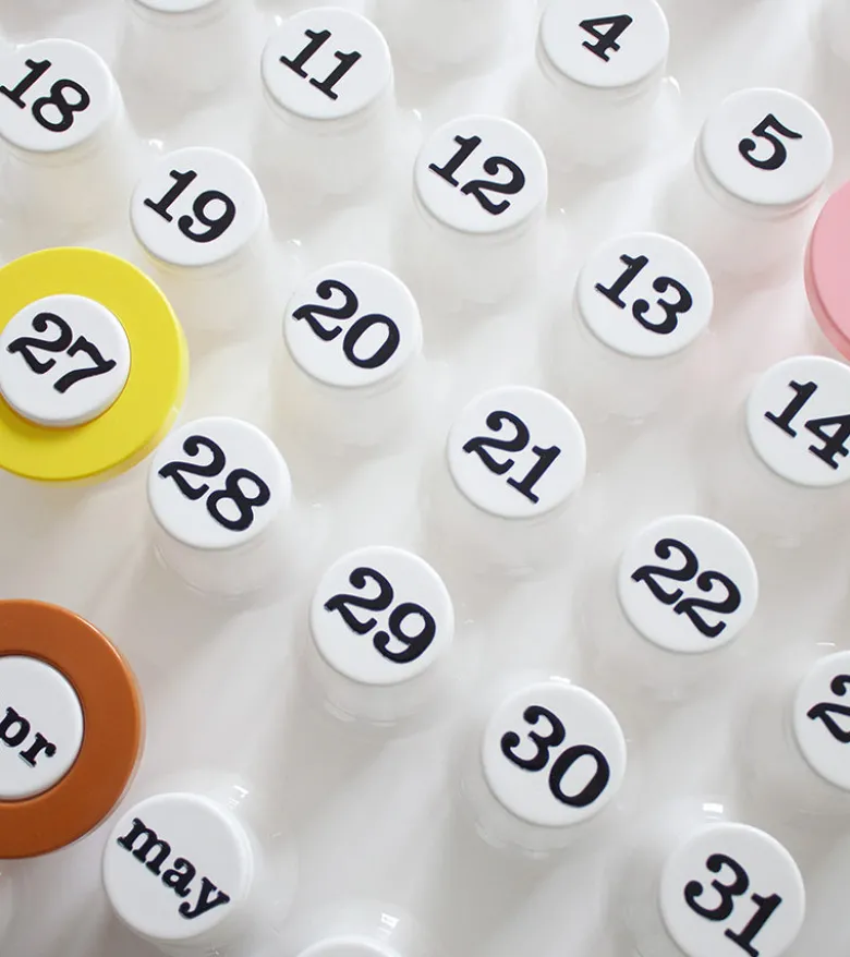 Calendrier perpétuel blanc - Ring a Date