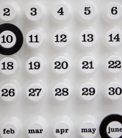 Calendrier perpétuel blanc - Ring a Date