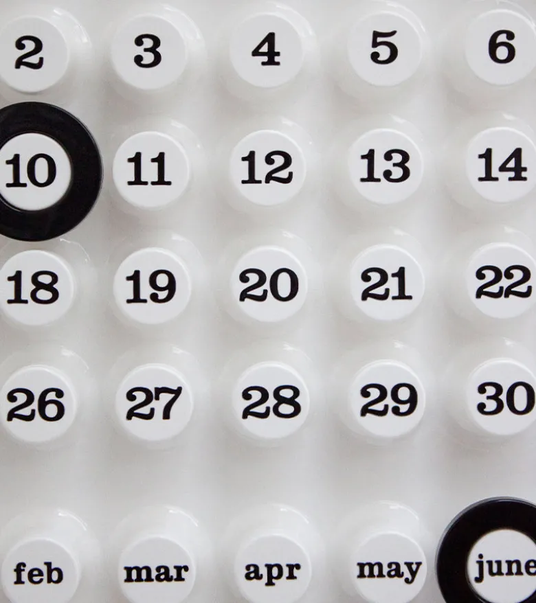 Calendrier perpétuel blanc - Ring a Date