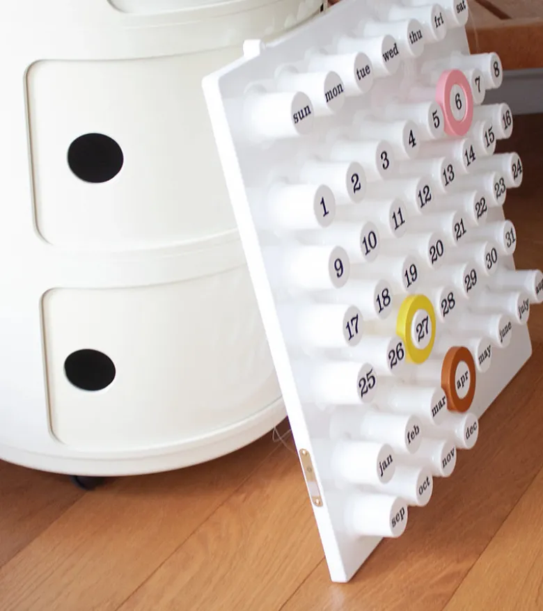 Calendrier perpétuel blanc - Ring a Date