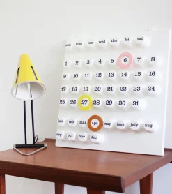 Calendrier perpétuel blanc - Ring a Date