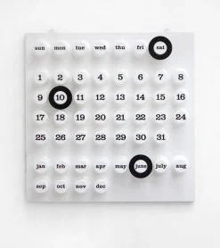 Calendrier perpétuel blanc - Ring a Date