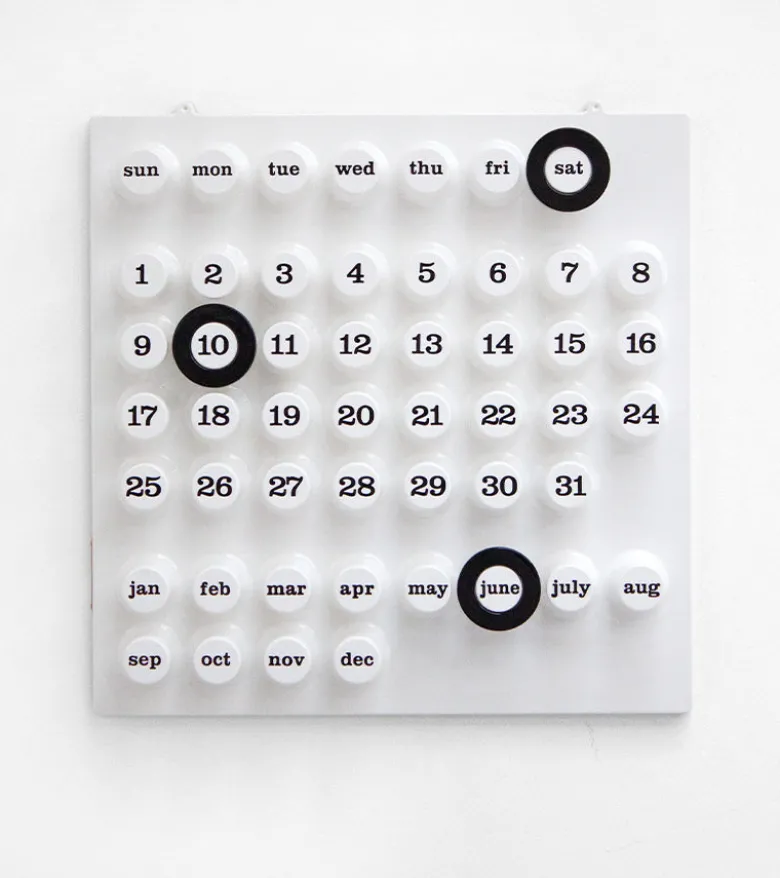Calendrier perpétuel blanc - Ring a Date