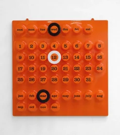 Calendrier perpétuel orange - Ring a Date
