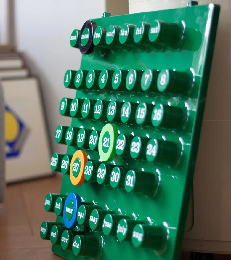 Calendrier perpétuel vert - Ring a Date