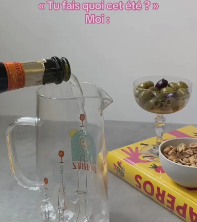 Carafe à spritz graduée