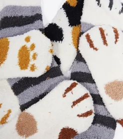 Chaussettes chat en moumoute