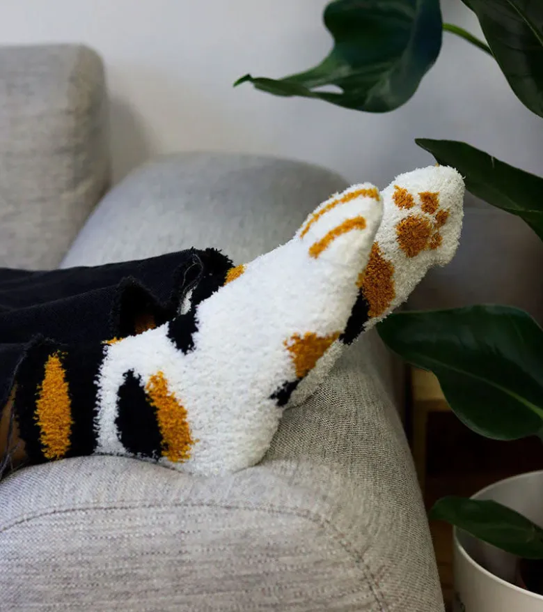 Chaussettes chat en moumoute