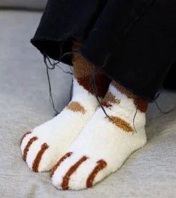 Chaussettes chat en moumoute