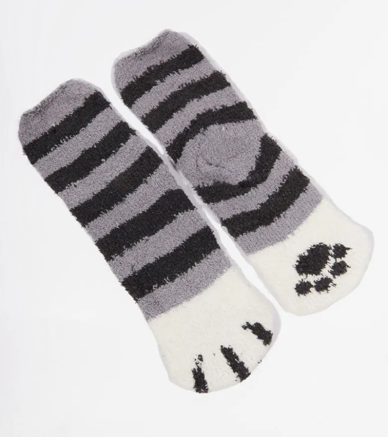 Chaussettes chat en moumoute