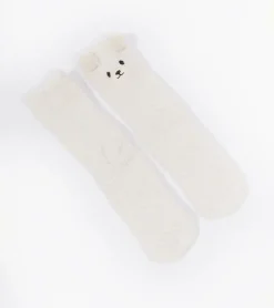 Chaussettes ourson en moumoute