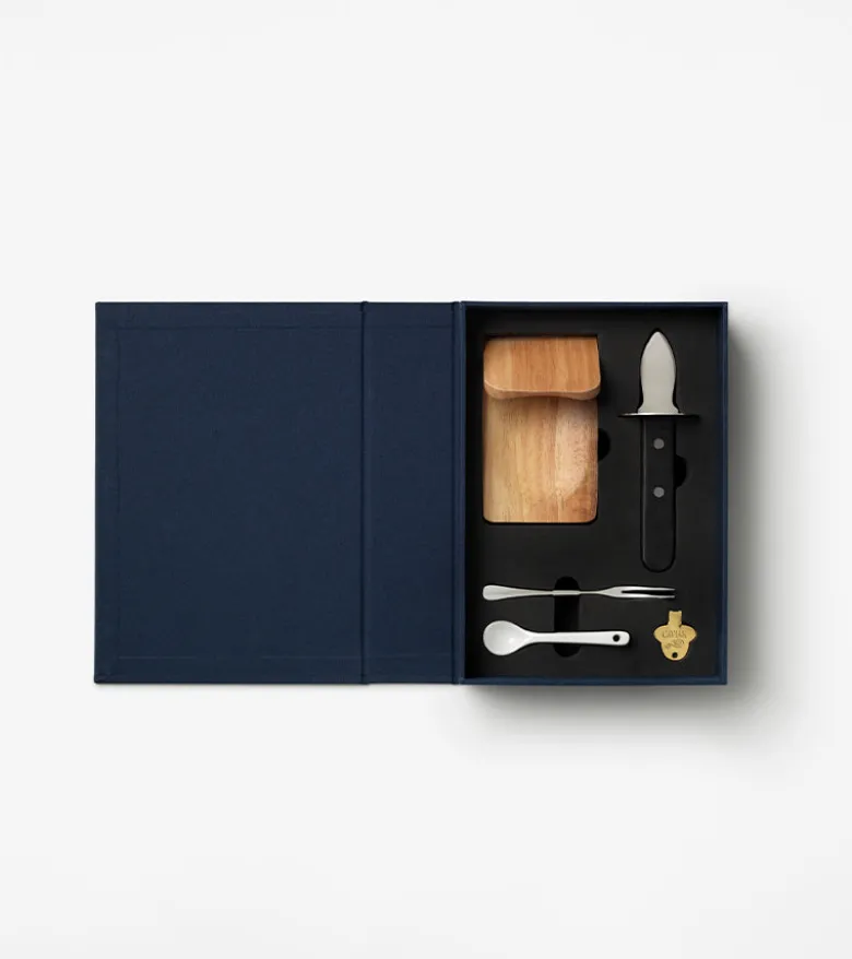 Coffret d’accessoires deluxe - Huitres et caviar