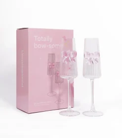 Coffret de deux flûtes à pétillant noeud