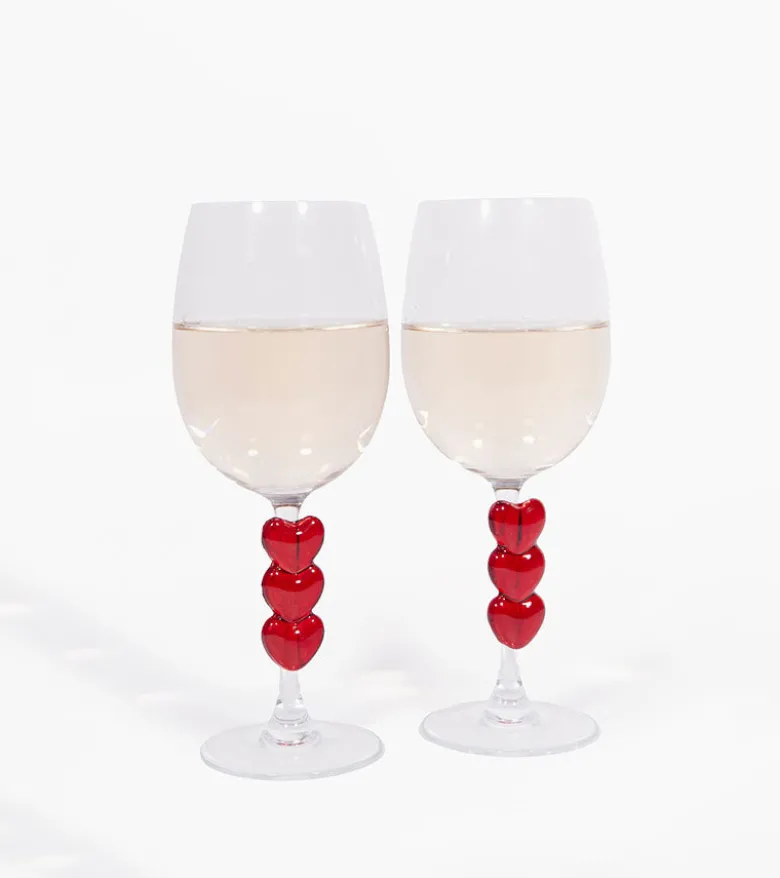 Coffret de deux verres à vin love