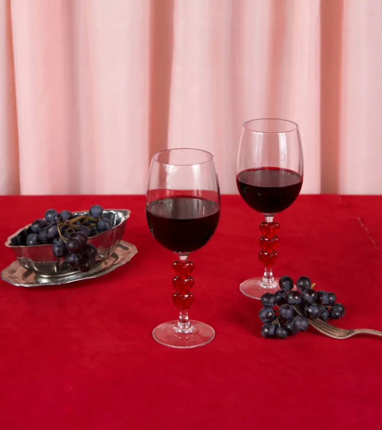 Coffret de deux verres à vin love
