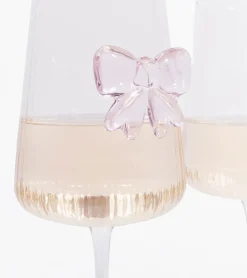 Coffret de deux verres à vin noeud