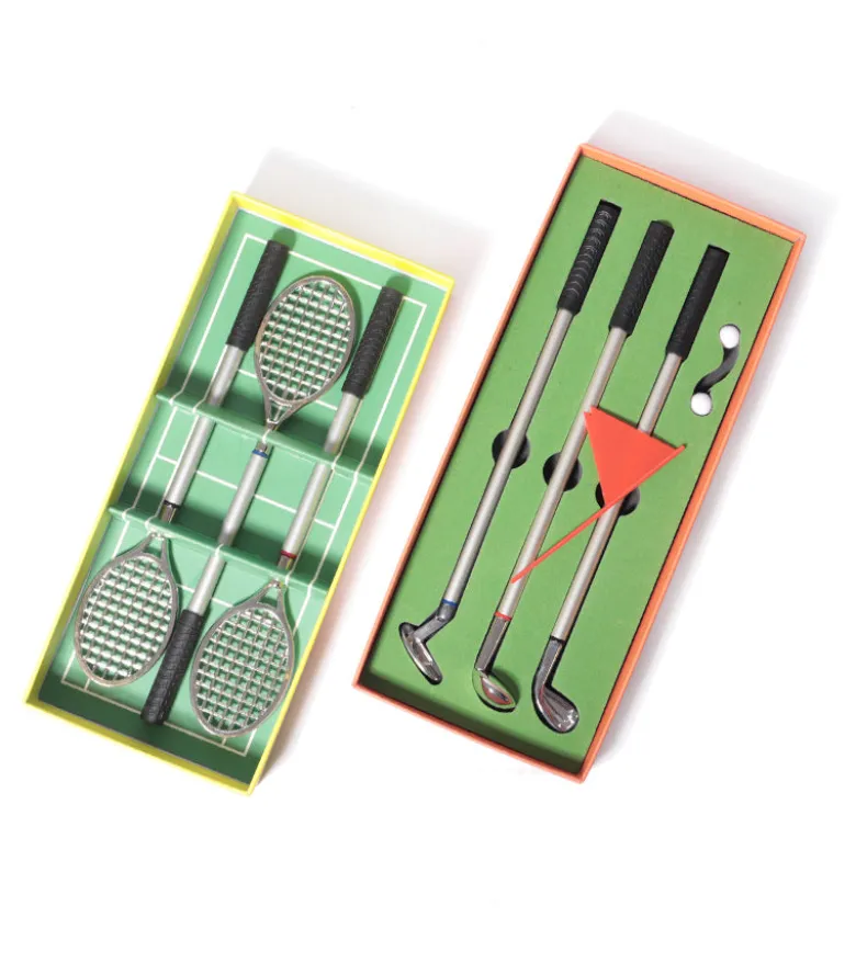 Coffret de stylos raquettes de tennis