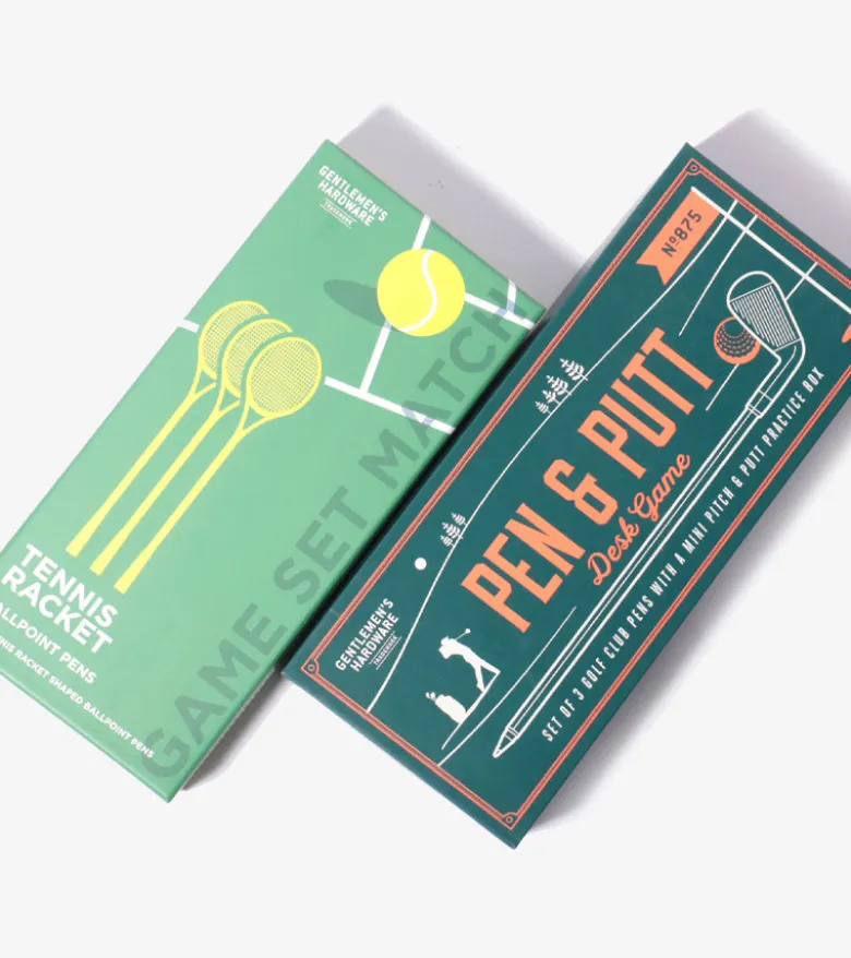 Coffret de stylos raquettes de tennis