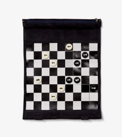 Echiquier de voyage en cuir