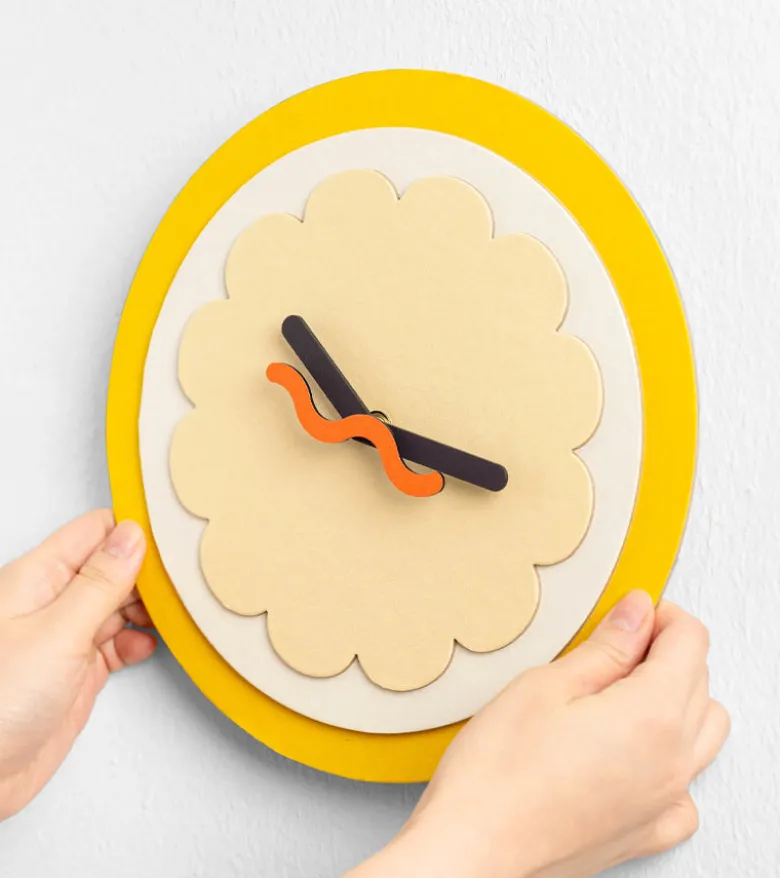 Horloge murale pizza à construire