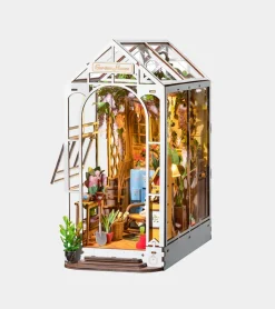 Kit DIY maison miniature en serre-livre - Garden House