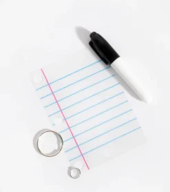 Kit porte-clés personnalisé avec petite lettre