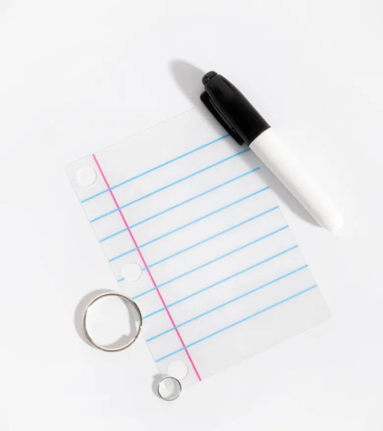 Kit porte-clés personnalisé avec petite lettre