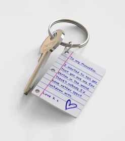 Kit porte-clés personnalisé avec petite lettre