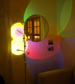 Lampadaire coucher de soleil à 5 spots