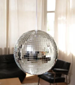Lampe boule disco à poser