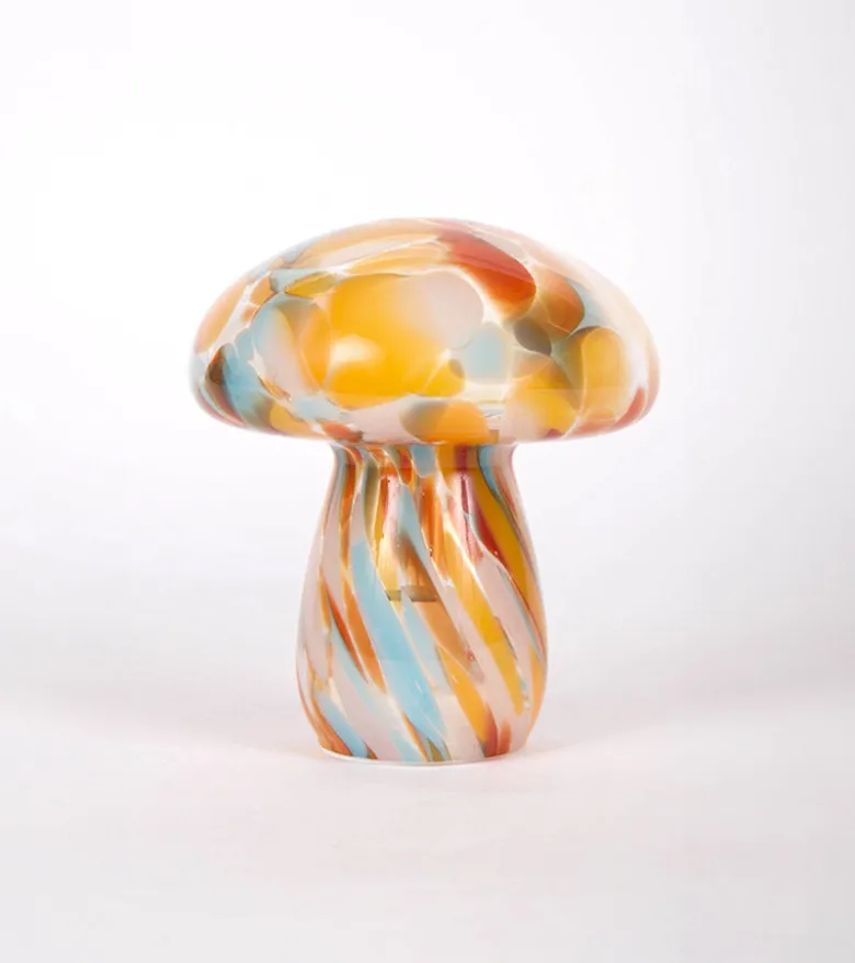 Lampe champignon chips en verre, sans fil