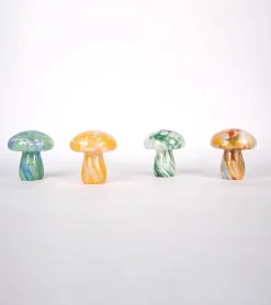 Lampe champignon chips en verre, sans fil