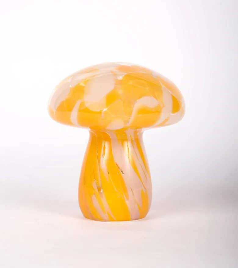 Lampe champignon chips en verre, sans fil