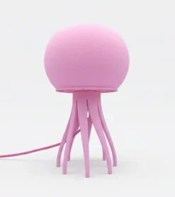Lampe méduse rose