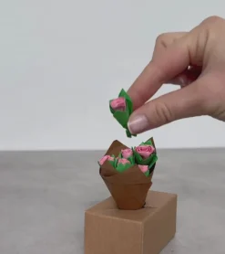 Mini bouquet de fleurs en papier à personnaliser