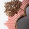 Miroir ex-voto rose