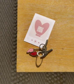 Porte clé cœur à partager