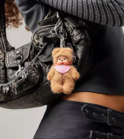 Porte-clés Monchhichi Kiki beige