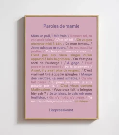 Poster - Paroles de mamie