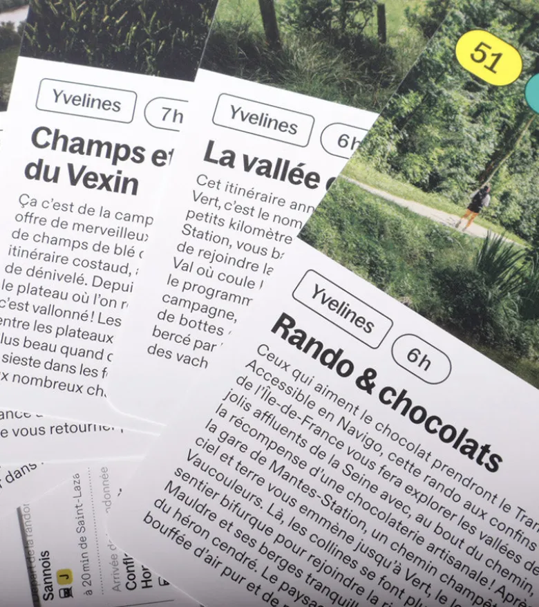 Recto Verso - 100 randonnées en Ile-de-France