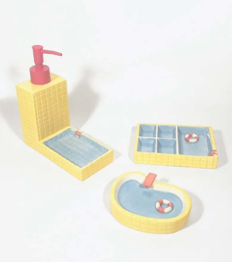 Repose-bijoux piscine