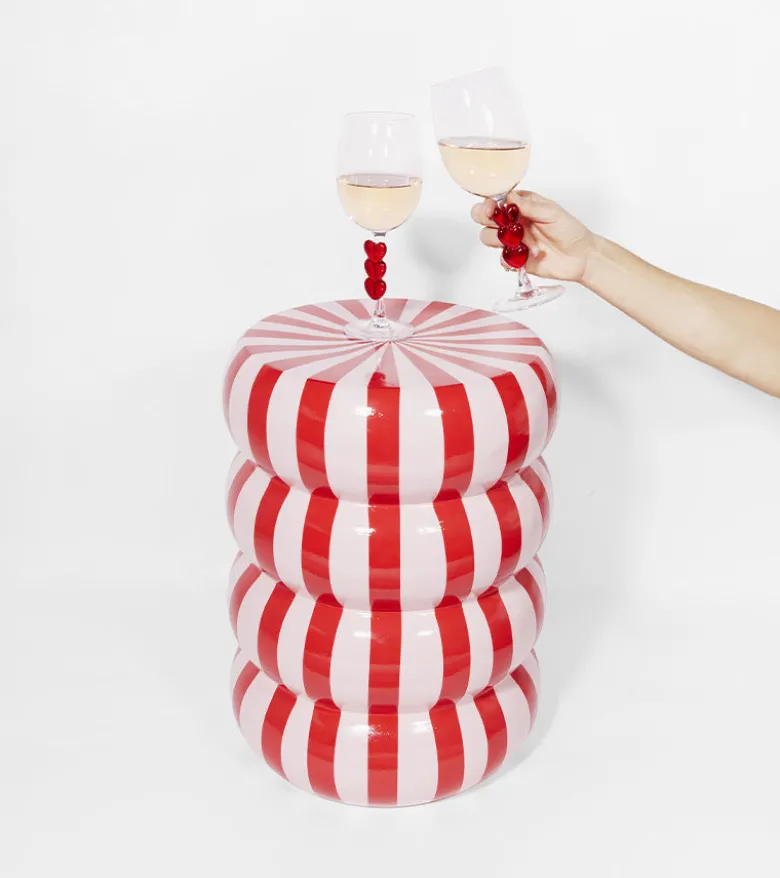 Table d’appoint candy rose