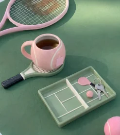 Tasse et soucoupe tennis