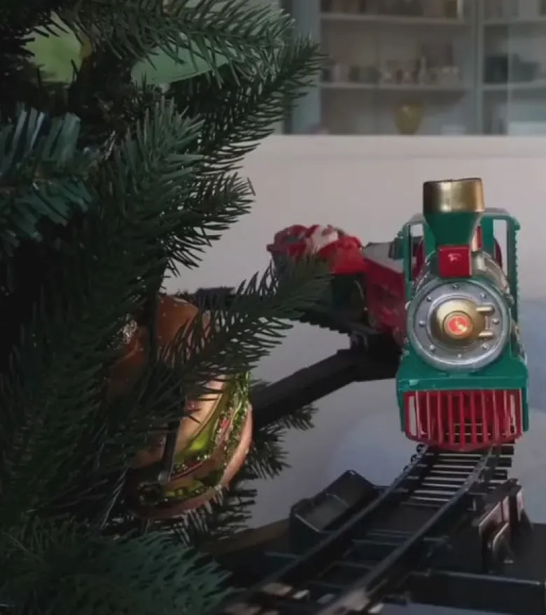Train de Noël pour sapin