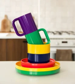 Vaisselle Max, set de 6 assiettes rainbow - Heller