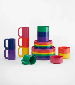 Vaisselle Max, set de 6 bols rainbow - Heller