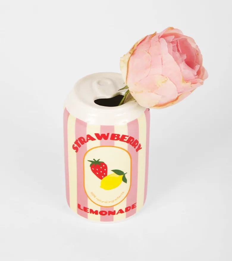 Vase canette strawberry lemonade