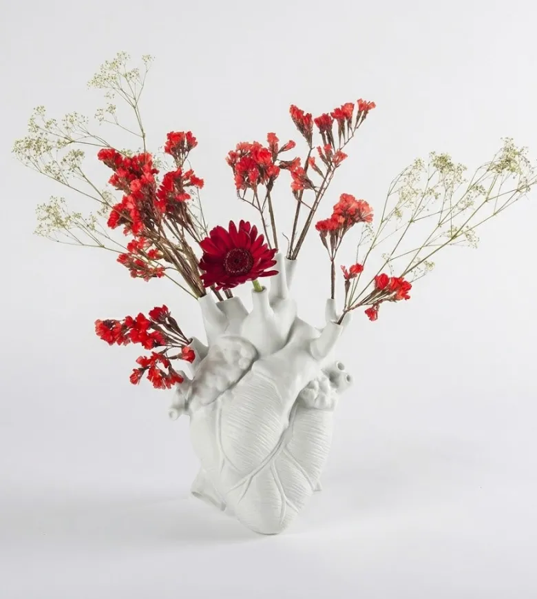 Vase coeur Love in Bloom en porcelaine