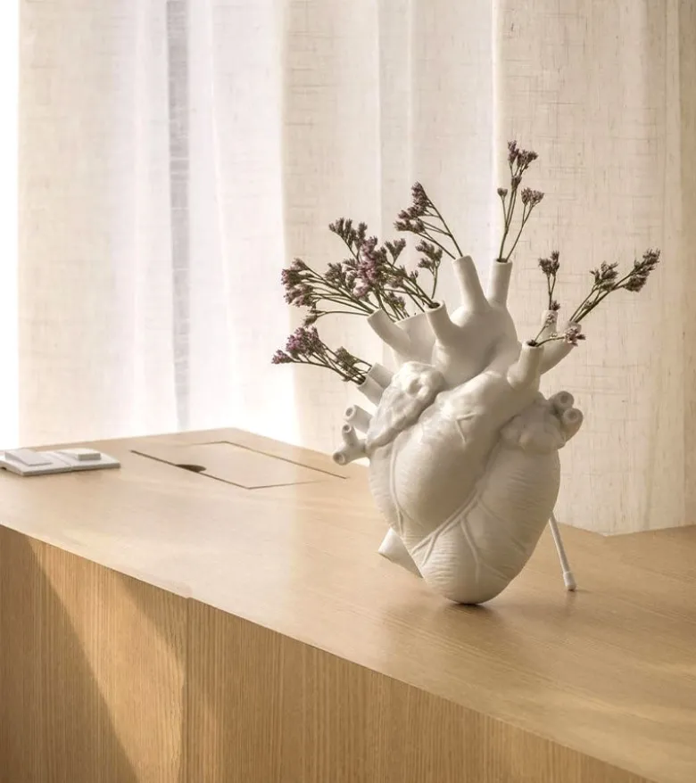 Vase coeur Love in Bloom en porcelaine